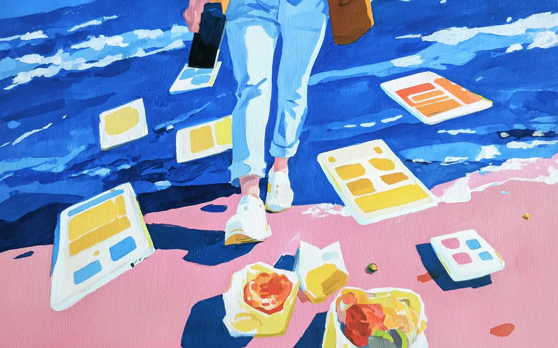 Artistic illustration of calorie tracking apps as alternatives to MyFitnessPal