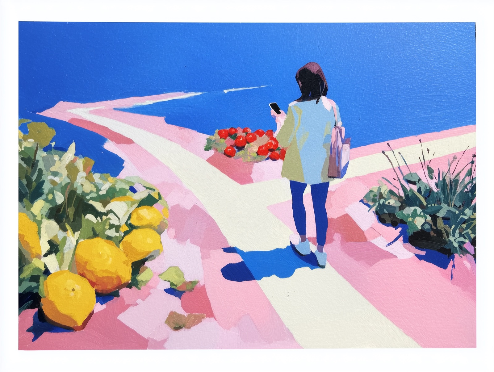 Artistic illustration comparing three calorie tracking approaches with food and technology elements on a blue surface